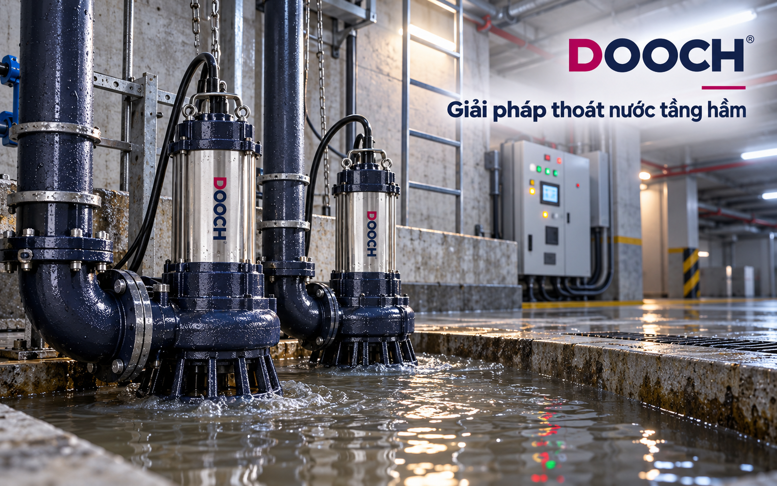Giải pháp bơm thoát nước tầng hầm DOOCH VINA